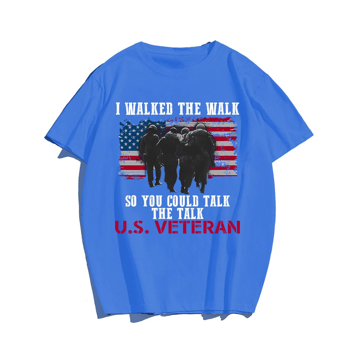 U.S.VETERAN Men T-shirt, Oversize Plus Size Man Clothing for Big & Tall