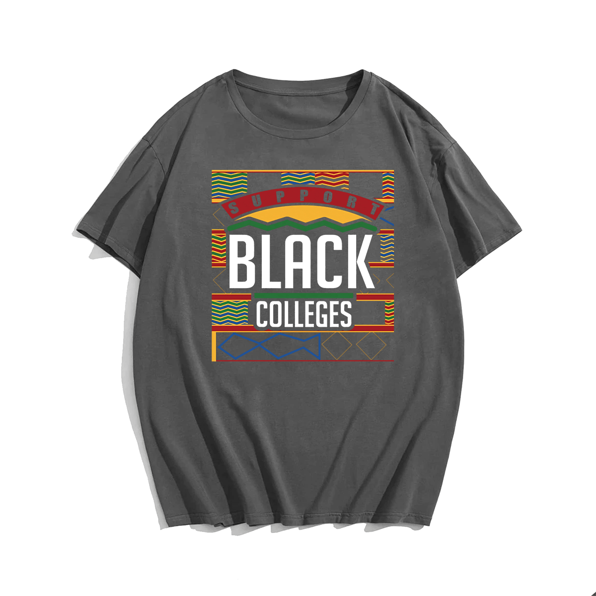 Black Colleges Men Plus Size Oversize T-shirt for Big & Tall Man