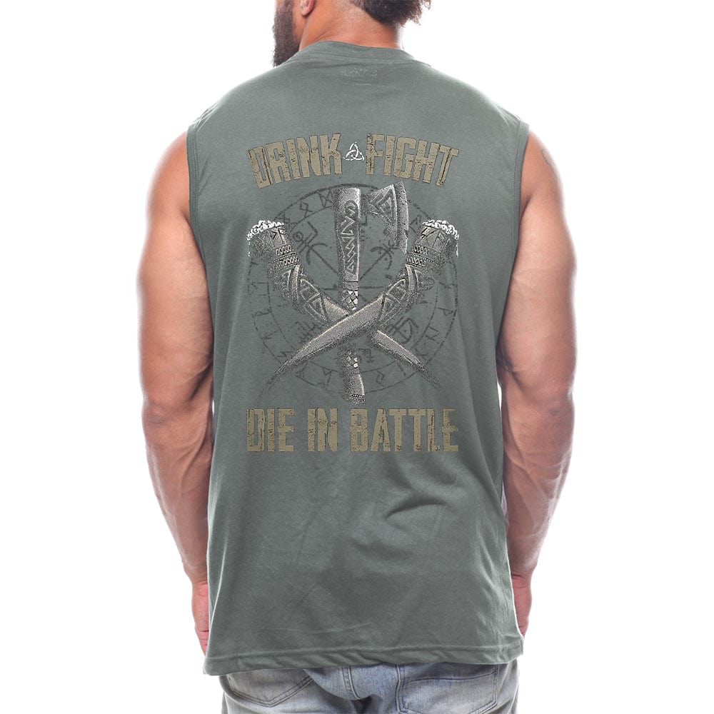 Die In Battle Back fashion Sleeveless