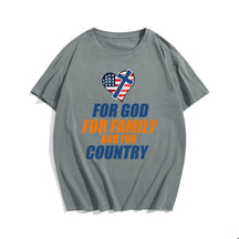 For God For Family And For Country T-shirt for Men, Oversize Plus Size Man Clothing - Big Tall Men Must Have