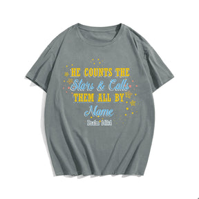 He Counts The Stars & Calls Them All By Name PSALM 174:4 Men's T-Shirts