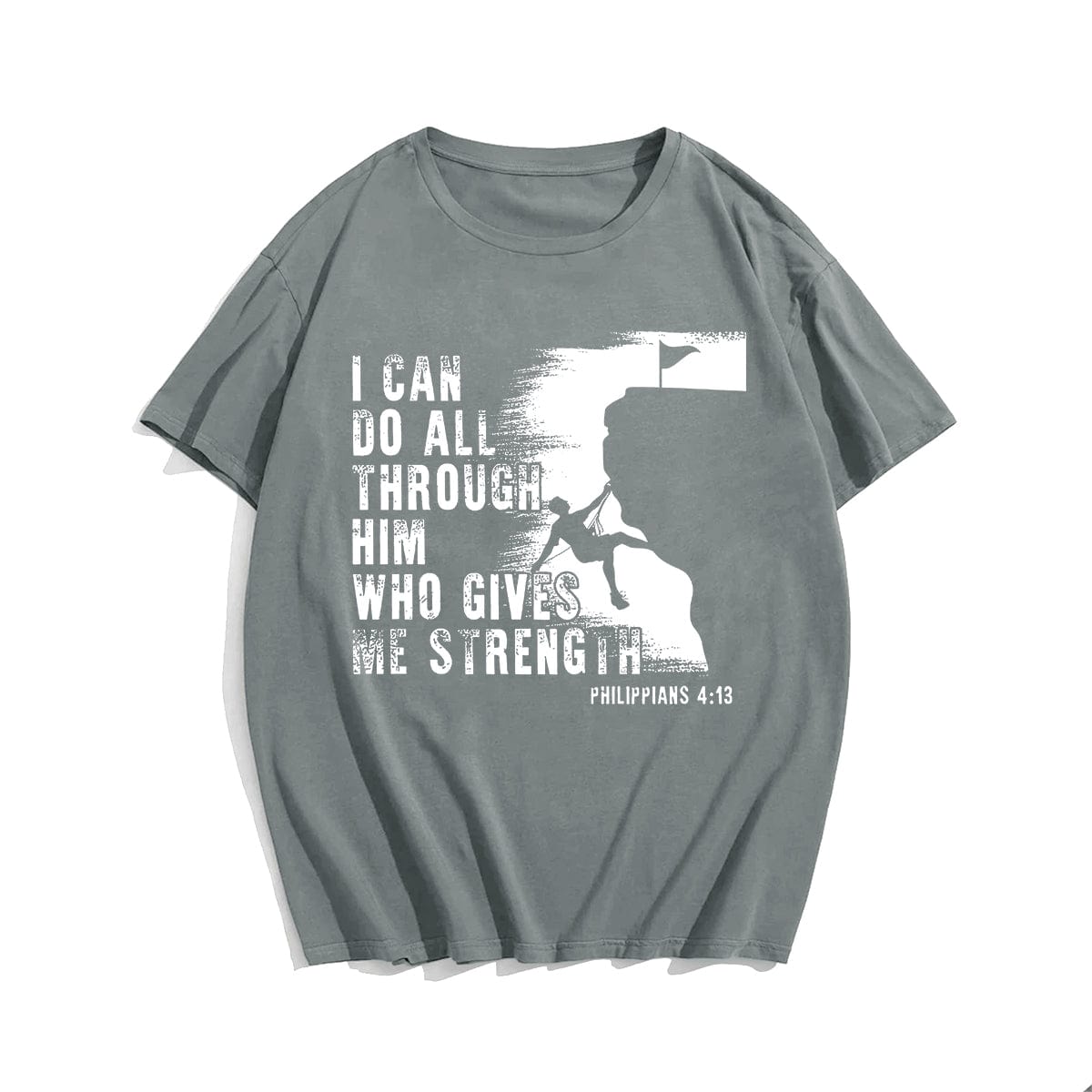 I Can Do All Through Him Who Gives Me Strenght Philippians 4:13 Men's T-Shirts