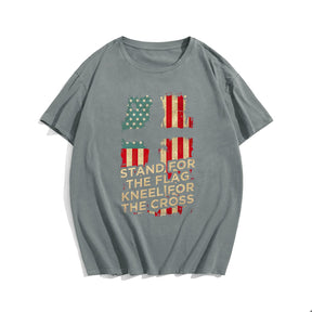 Limited Edition - Stand For The Flag Kneel For The Cross (Version 2) Men's T-Shirts