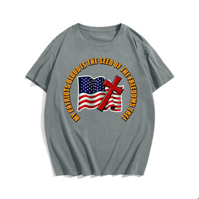 My Patriots Blood Is The Seed Of The Freedoms Tree Men's T-Shirts