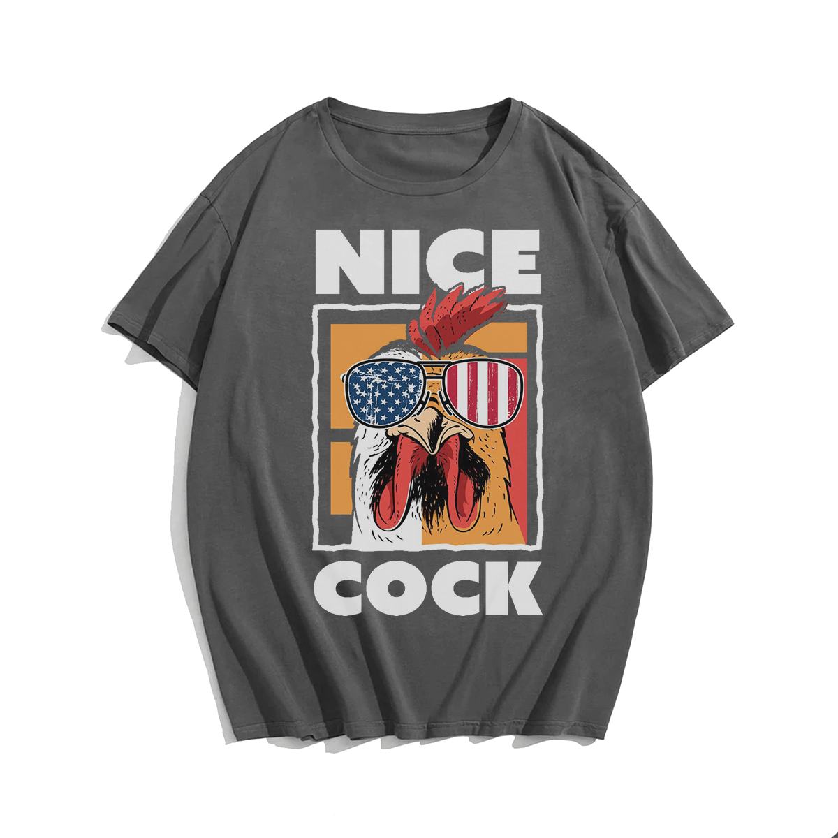 Nick Cock Men Plus Size Oversize T-shirt for Big & Tall Man