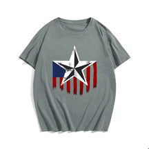 Patriotic Star T-shirt for Men, Oversize Plus Size Man Clothing - Big Tall Men Must Have