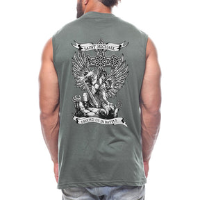 Saint Michael Defend Us Back fashion Sleeveless