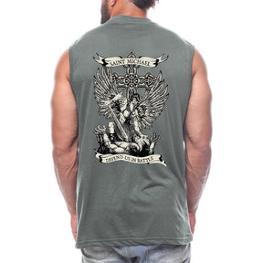 Saint Michael Defend Us Back fashion Sleeveless