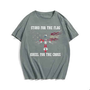 Stand For The Flag (Back Design) Men's T-Shirts