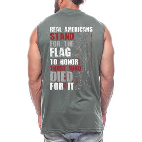 Stand For The Flag Back fashion Sleeveless