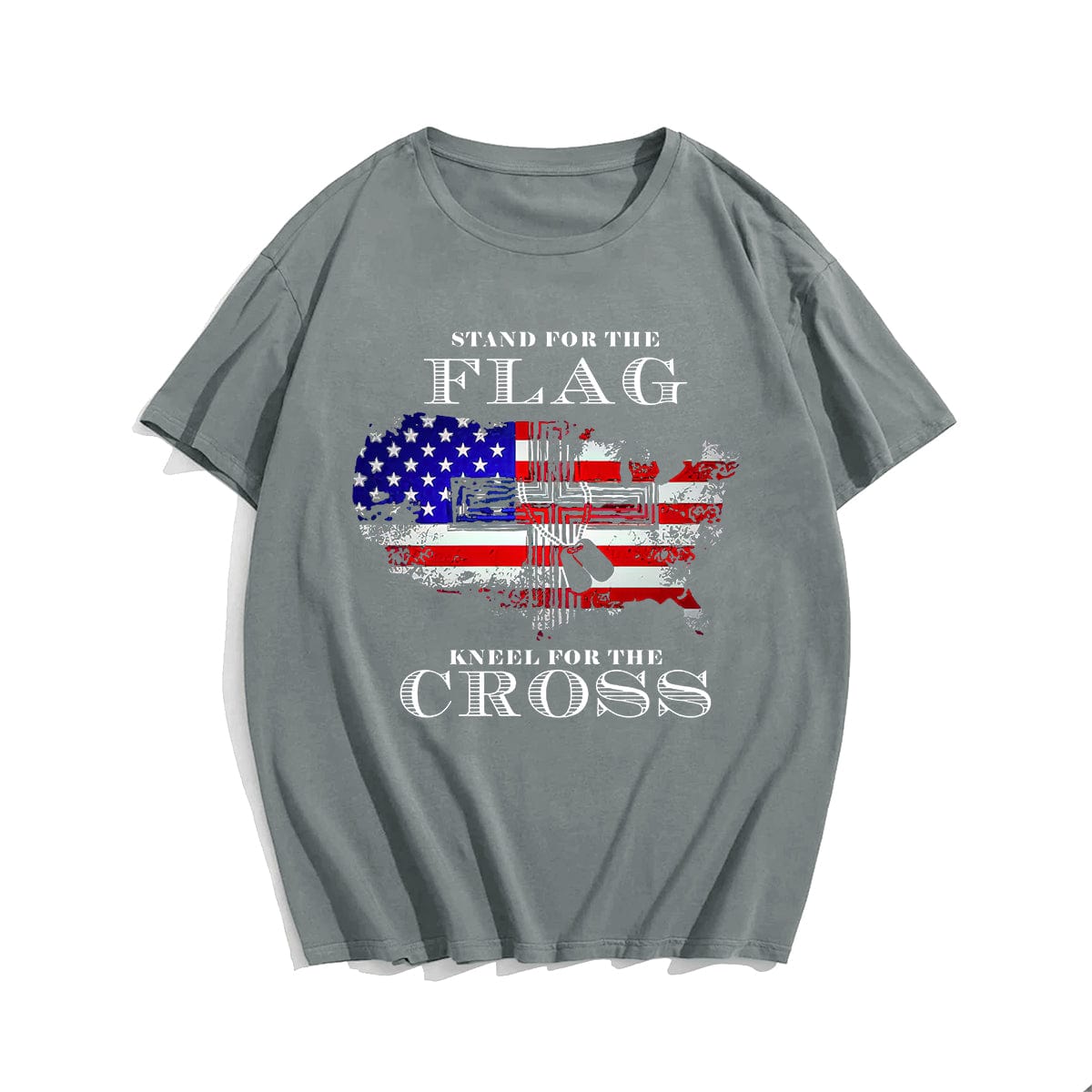 Stand For The Flag Kneel For The Cross (Version 16) Men's T-Shirts