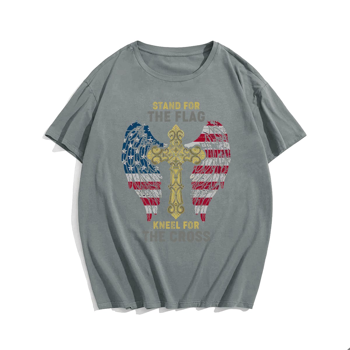 Stand For The Flag Kneel For The Cross (Version 17) Men's T-Shirts