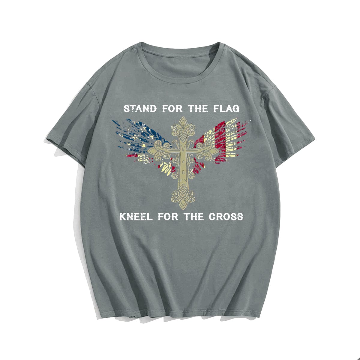 Stand For The Flag Kneel For The Cross (Version 19) Men's T-Shirts