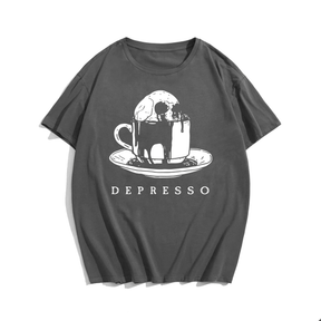 Derpresso, Creative Men Plus Size Oversize T-shirt for Big & Tall Man