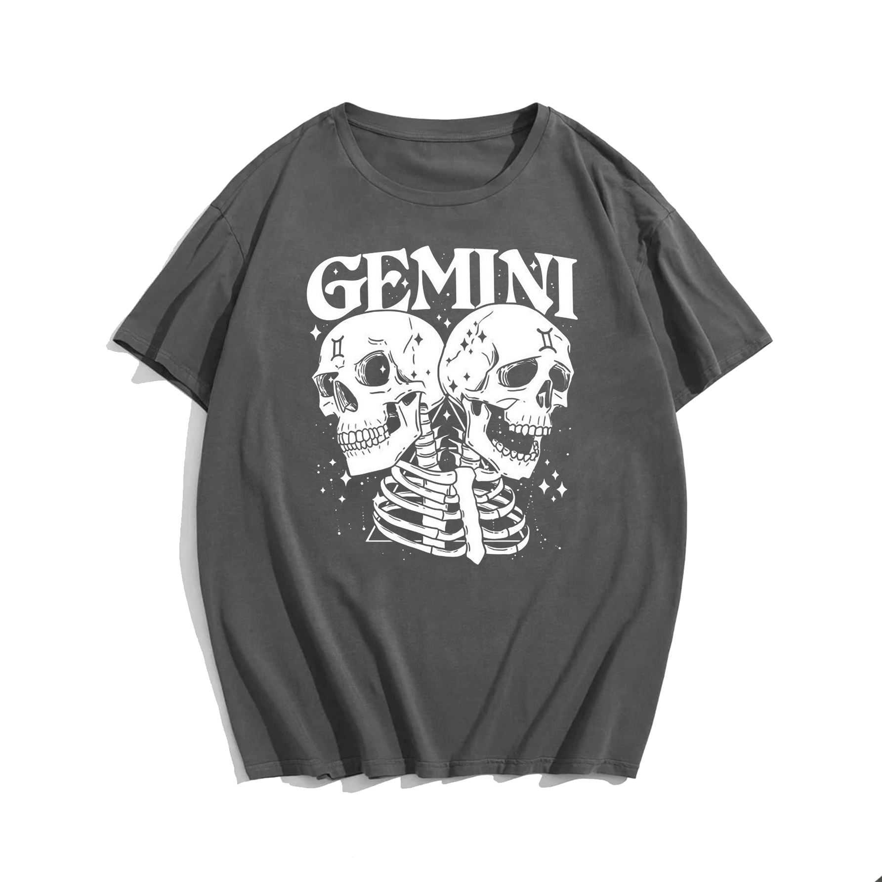 Gemini, Creative Men Plus Size Oversize T-shirt for Big & Tall Man