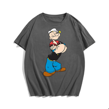 Popeye, Creative Men Plus Size Oversize T-shirt for Big & Tall Man