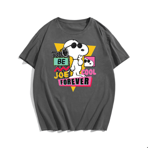 Snoopy, Creative Men Plus Size Oversize T-shirt for Big & Tall Man