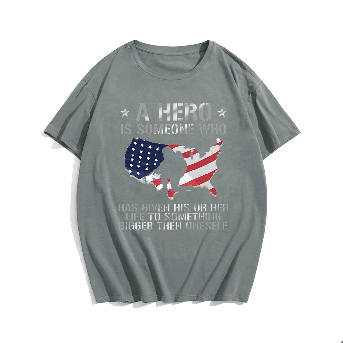 A Hero is someone Men T-shirt, Oversize Plus Size Man Clothing for Big & Tall