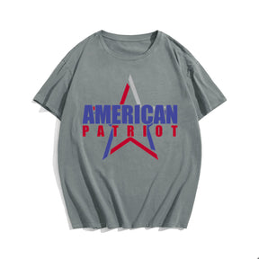 American Patriot Men T-shirt, Oversize Plus Size Man Clothing for Big & Tall