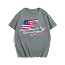 Enjoy Your Freedom Men T-shirt, Oversize Plus Size Man Clothing for Big & Tall