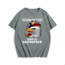 FREEDOM ISN'T FREE Men T-shirt, Oversize Plus Size Man Clothing for Big & Tall