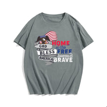 GOD BLESS AMERICA #3 Men T-shirt, Oversize Plus Size Man Clothing for Big & Tall