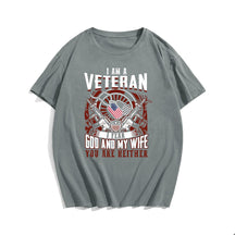 I AM A VETERAN #3 Men T-shirt, Oversize Plus Size Man Clothing for Big & Tall