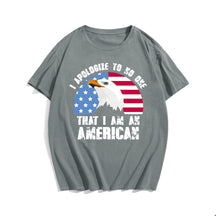 I AM AN AMERICAN #3 Men T-shirt, Oversize Plus Size Man Clothing for Big & Tall