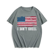 I DON'T KNEEL #3 Men T-shirt, Oversize Plus Size Man Clothing for Big & Tall