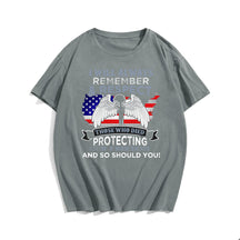 REMEMBER & RESPECT Men T-shirt, Oversize Plus Size Man Clothing for Big & Tall