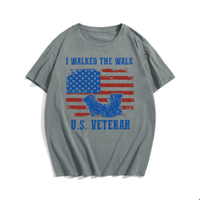 U.S.VETERAN #2 Men T-shirt, Oversize Plus Size Man Clothing for Big & Tall