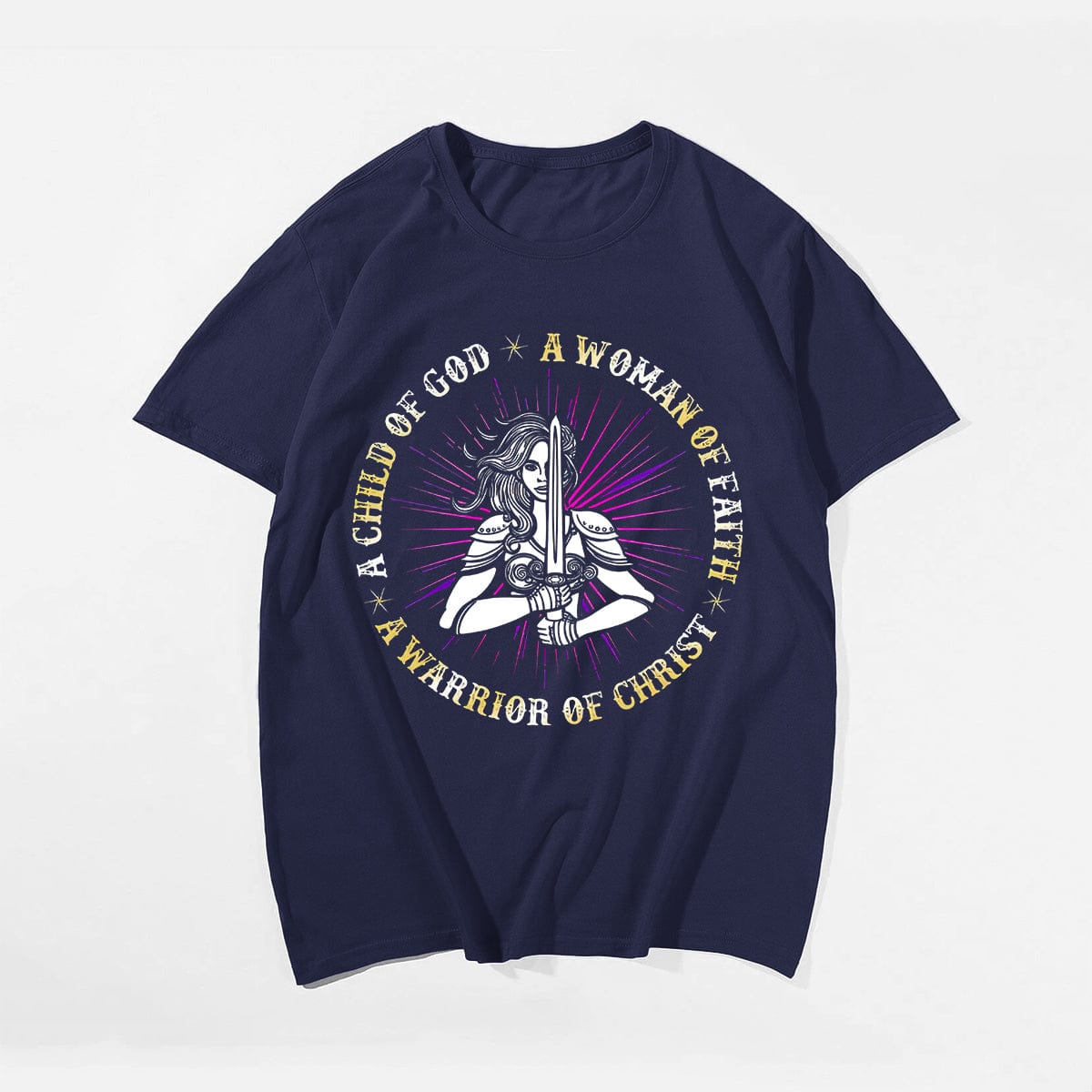 A Child Of God, A Woman Of Faith, A Warrior Of Christ Men's T-Shirts