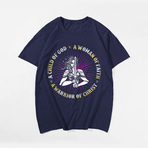 A Child Of God, A Woman Of Faith, A Warrior Of Christ Men's T-Shirts