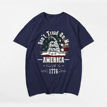 Don't Tread On Me 1776 T-shirt for Men, Oversize Plus Size Man Clothing - Big Tall Men Must Have