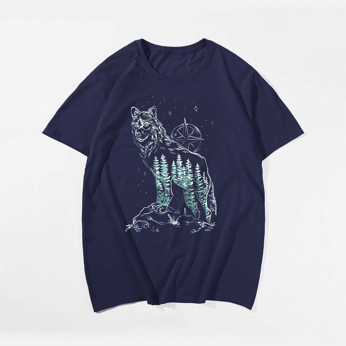 Guarder In The Forest, Creative Men Plus Size Oversize T-shirt for Big & Tall Man