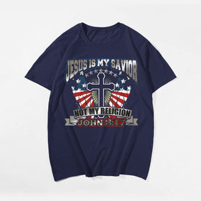 Jesus Is My Savior Not My Religion JOHN 3:17 Men's T-Shirts