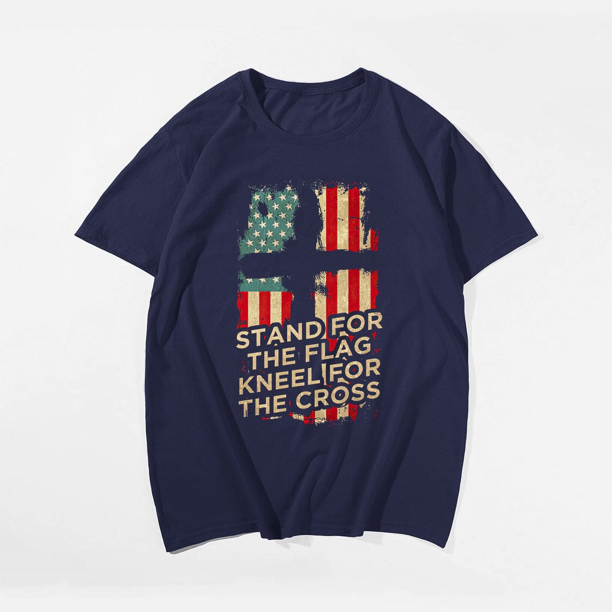 Limited Edition - Stand For The Flag Kneel For The Cross (Version 2) Men's T-Shirts