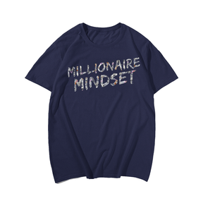 Millionaire Mindset Men's Plus Size T-Shirts