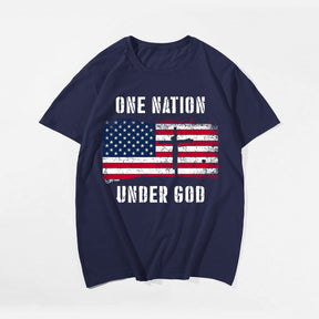 One Nation Under God Crucifix Men's T-Shirts