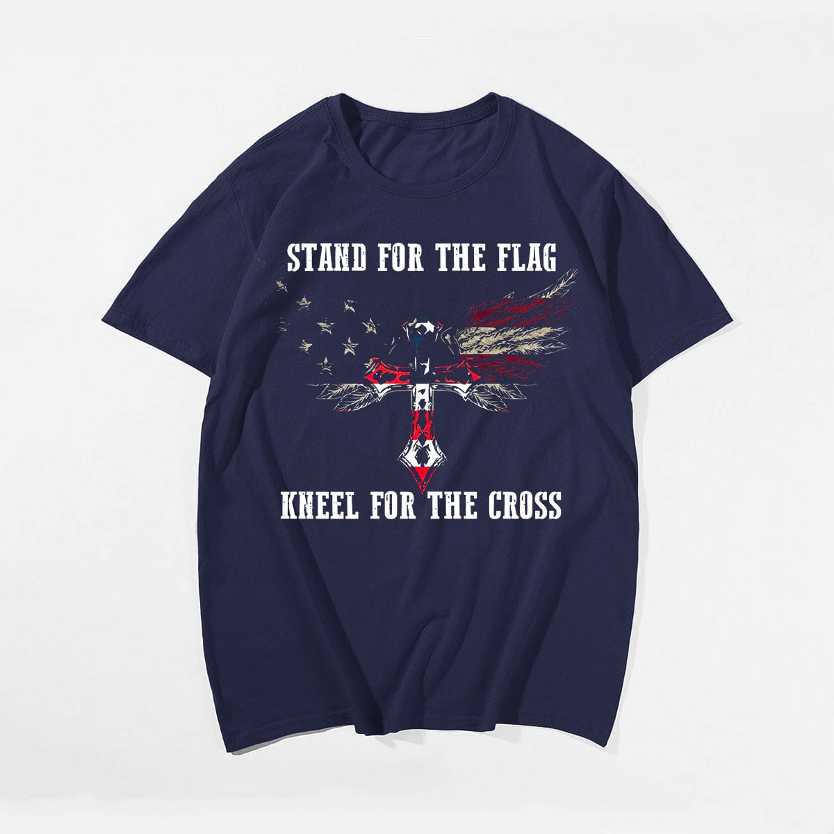 Stand For The Flag (Back Design) Men's T-Shirts