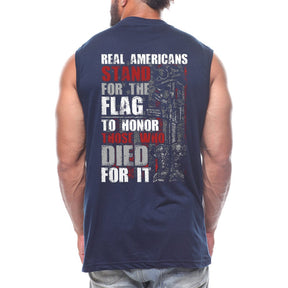 Stand For The Flag Back fashion Sleeveless