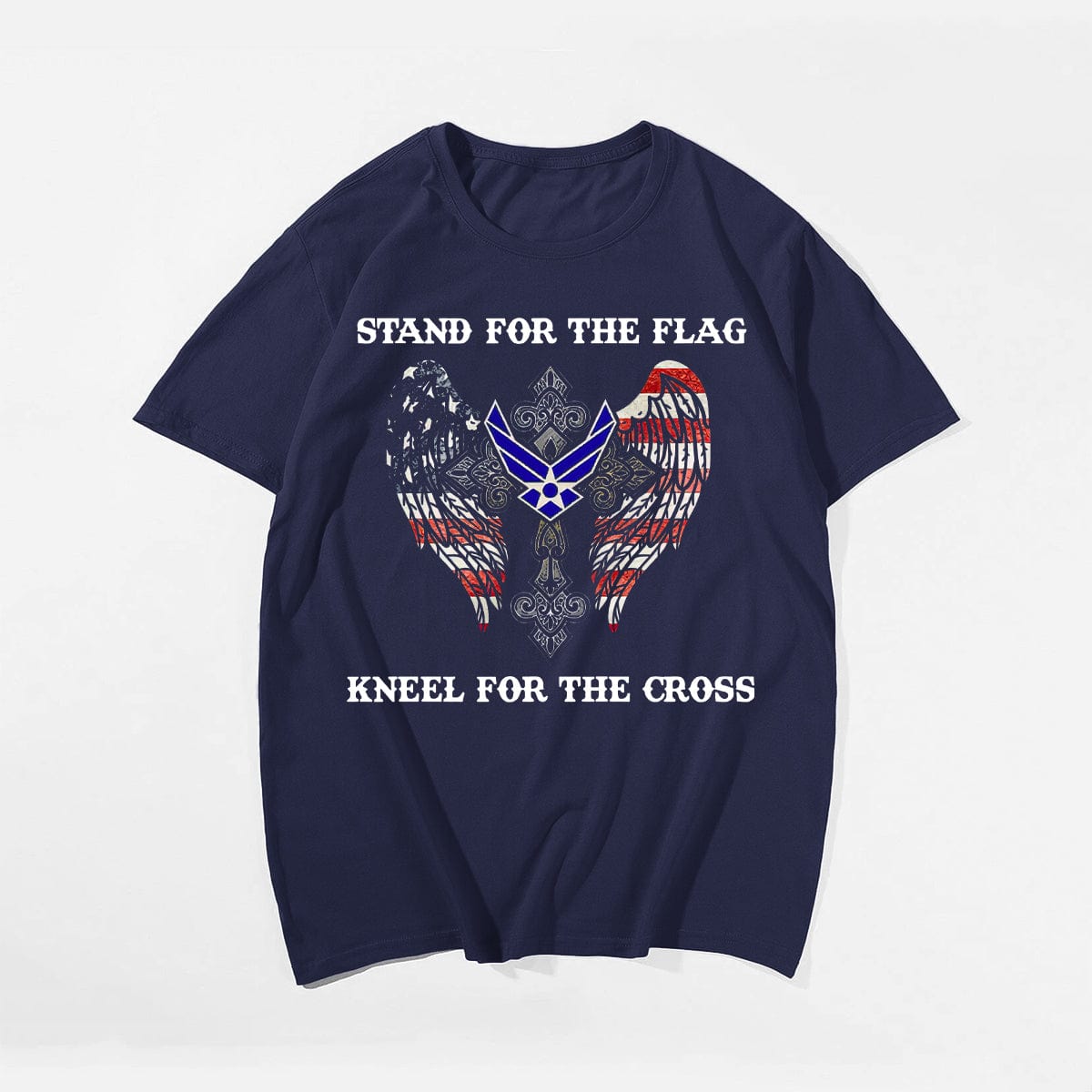 Stand For The Flag Kneel For The Cross AIR FORCE Men's T-Shirts