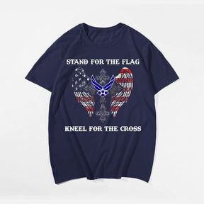 Stand For The Flag Kneel For The Cross AIR FORCE Men's T-Shirts