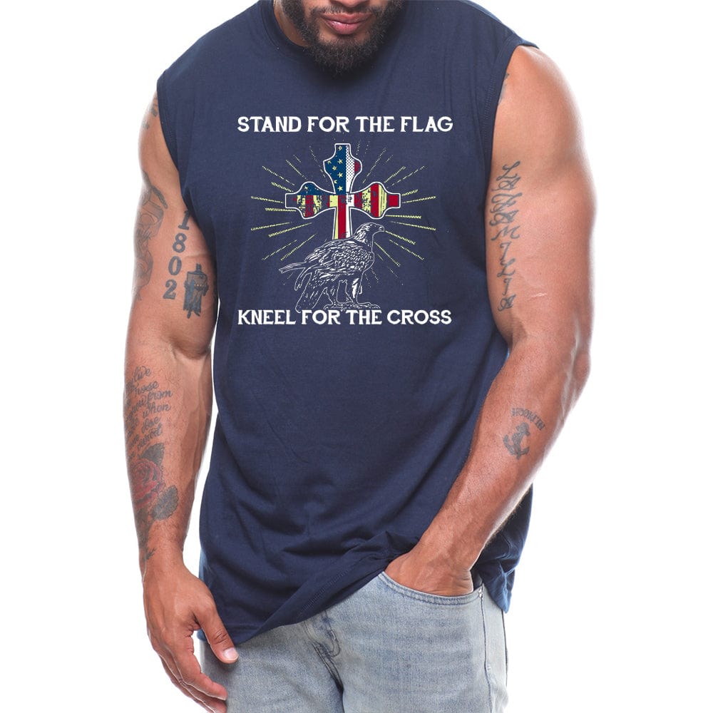 Stand For The Flag Kneel For The Cross Eagle