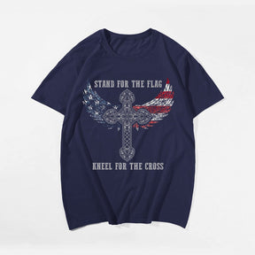 Stand For The Flag Kneel For The Cross (Version 21) Men's T-Shirts