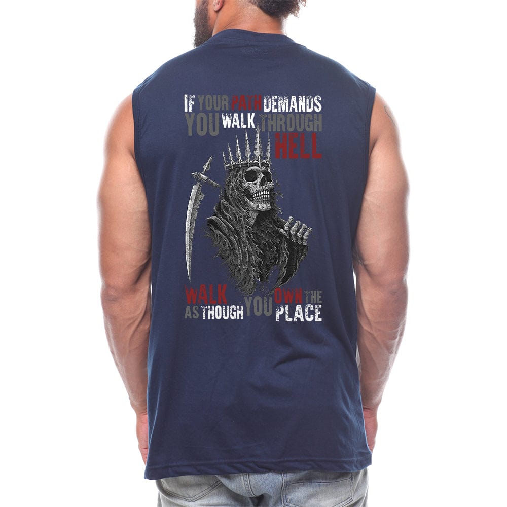 Walk Through Hell Back fashion Sleeveless