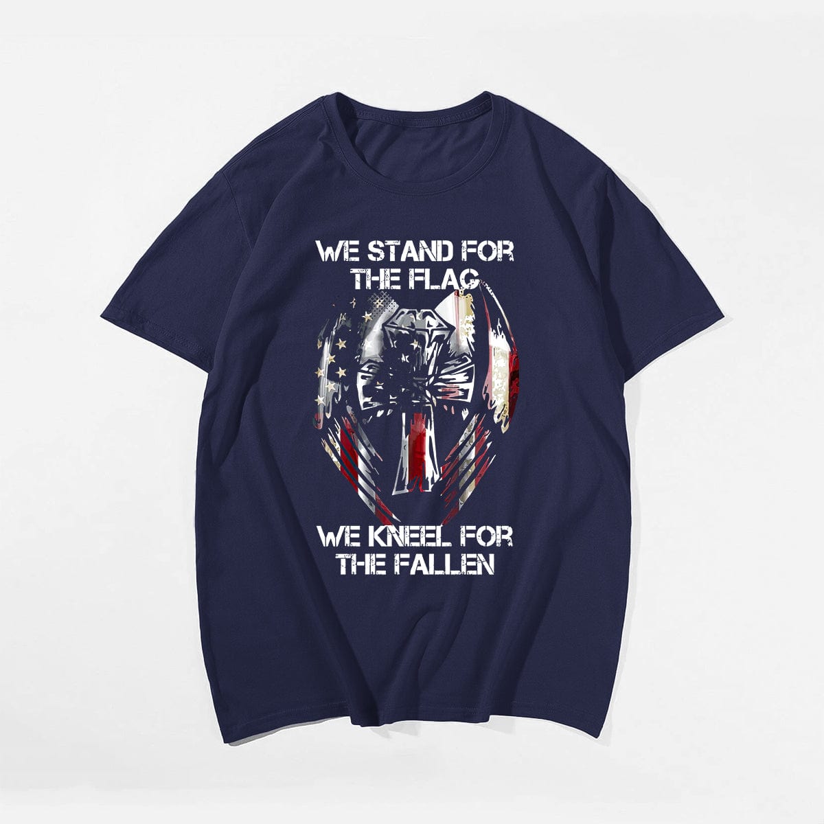 We Stand For The Flag We Kneel For The Fallen (Version 1) Men's T-Shirts