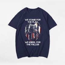 We Stand For The Flag We Kneel For The Fallen (Version 1) Men's T-Shirts