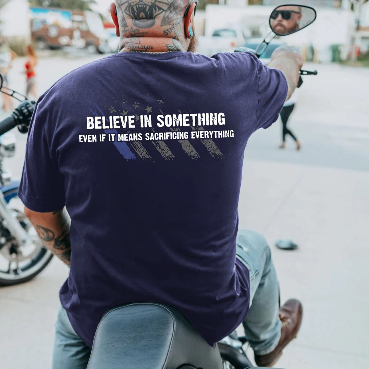 Men's Plus Size Believe In Something T-Shirt