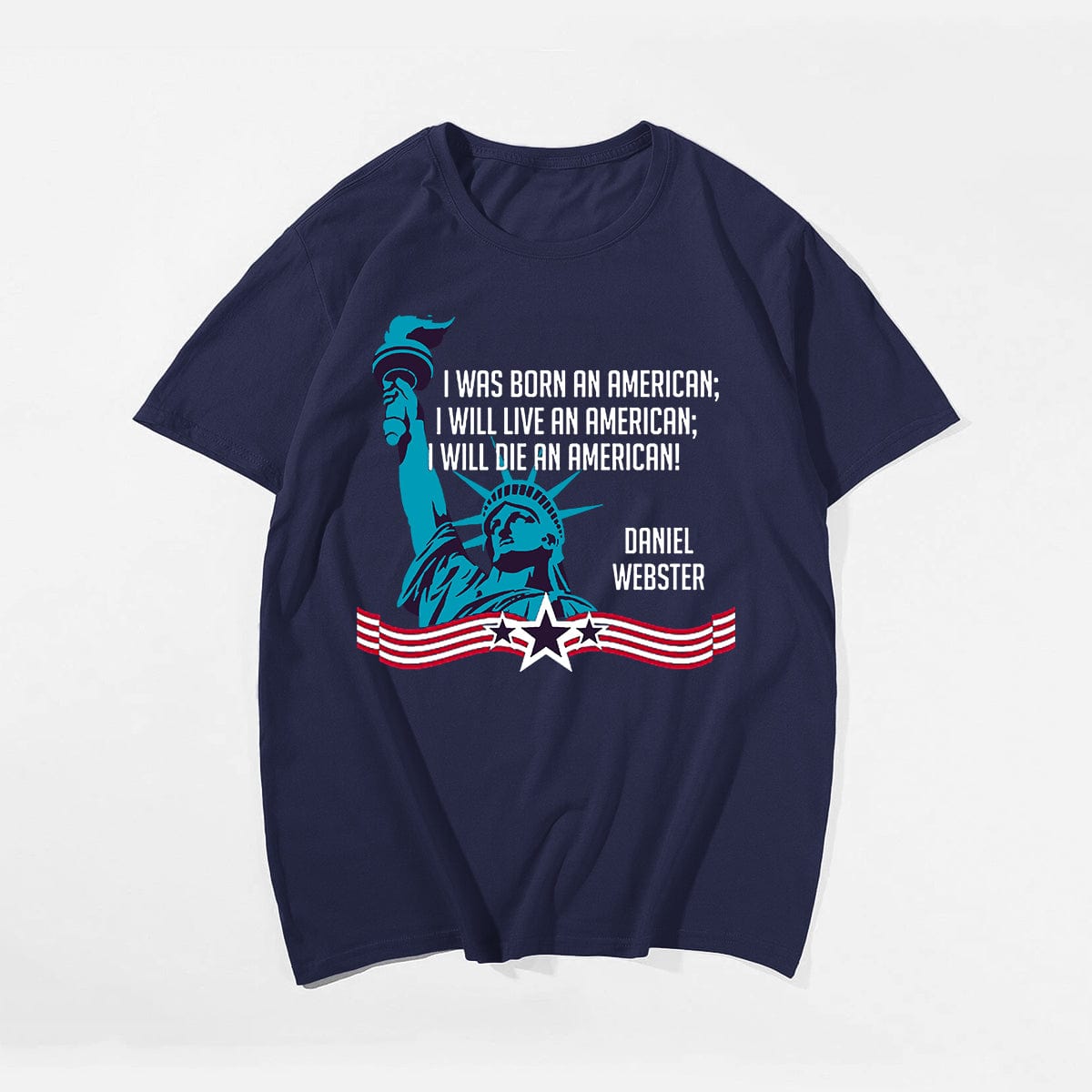 BORN AN AMERICAN LIVE AN AMERICAN #2 Men T-shirt, Oversize Plus Size Man Clothing for Big & Tall